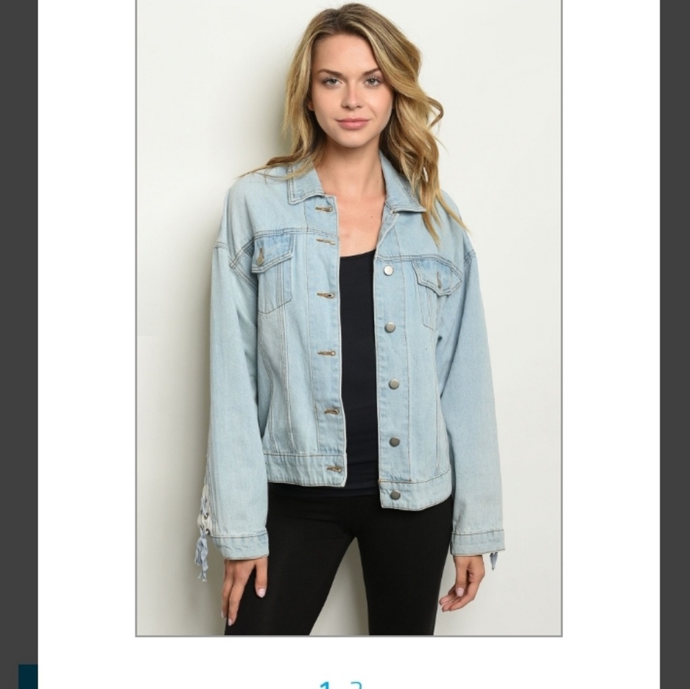 😎Denim Light Blue Jean Jacket